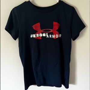 Navy blue under armour shirt